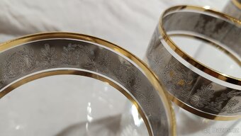 Retro zdobené skleničky 3ks - 5