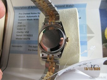 Hodinky ROLEX s diamantovým rámečkem ORIGINÁL - 5