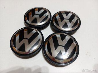 Středové krytky Vw, 65x56mm, chrom logo - 5