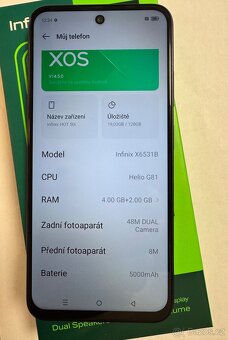 Infinix HOT 50i 128gb Ram 6gb s kabelem Cena 1999kč - 5
