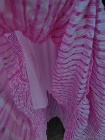 Letní růžové saty L /XL - 5