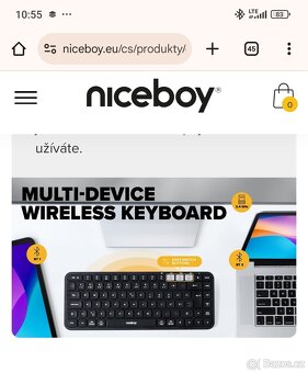 Bezdratova klavesnice Niceboy NOVÁ - 5