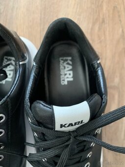 Dámské černé tenisky na vysoké bílé platformě Karl Lagerfeld - 5