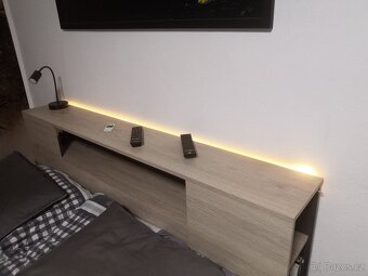 Manželská postel Lanka graphite/dub Sonoma  160x200 - 5