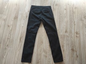 Kalhoty černé na kluka 15-17 let štíhlá postava - 5