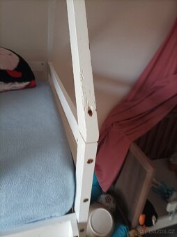 Patrová domeckova postel z borovicového dřeva - 5