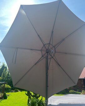 SLUNEČNÍK BORNEO Ø 350cm ŠEDÝ - 5
