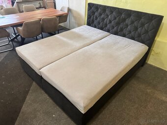 Nová Boxspring postel-letiště 180x200 antracit - 5