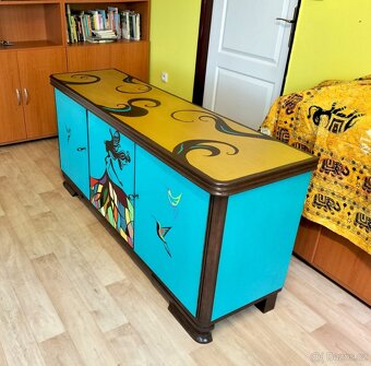 Ručně malovaná komoda - 5
