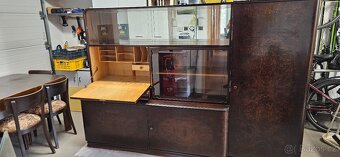 Starožitná stěna + stůl a židle - 5