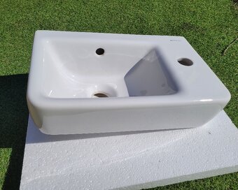 Umyvadlo na WC - Geberit Selnova Compact umývátko 40x25 cm, - 5