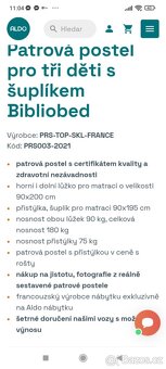 Dvoupatrová postel - 5