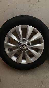 Originál Škoda R16 205/55 5x122 + Continental TS870 (7-6mm) - 5