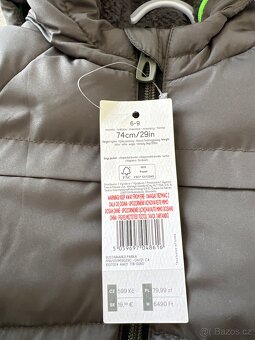 Zimní bundy pro dvojčata vel. 74 6-9 měs. Nové - 5