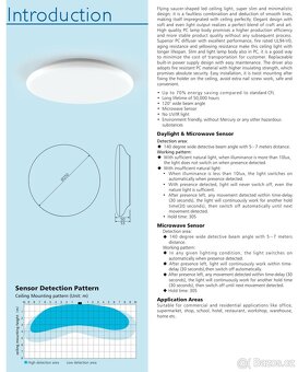 NOVÁ kvalitní LED svítidla s mikrovlnným čidlem pohybu - 5