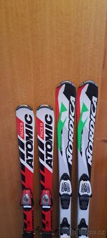 Dětské lyže 100,110,120,130cm lyžáky - 5