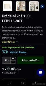 Nový koš na prádlo pro třídění 150 litrů - 5