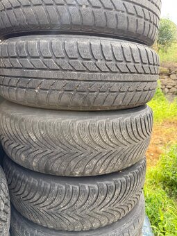 Plechové disky 5x112 R15 včetně zimních pneu - 5
