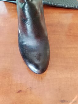 Dámské kožené kozačky 39+38 - 5