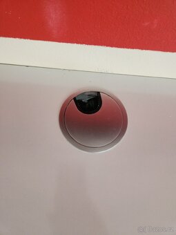 Tv stolek bílý lesk - 5