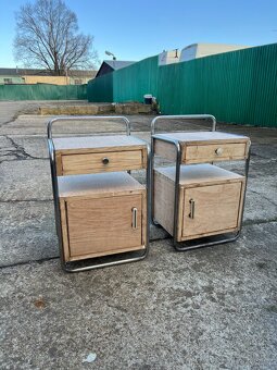 Chromované párové noční stolky - 5