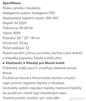 Automatická líheň na 32ks vajec. - 5