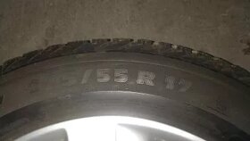 original alu kola Audi 17", 4G0, + zimní pneu Michelin Alpin - 5