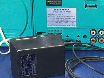 SANYO M 7755L - zelený -radiomagnetofon z 80" - 5