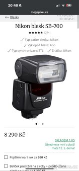 Nikon SB-700 Blesk - 5