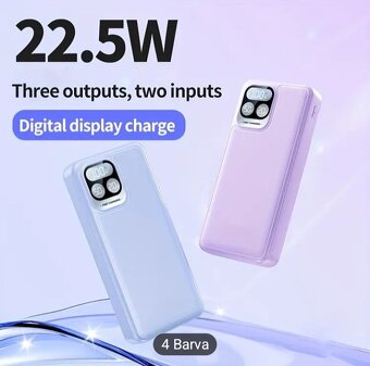 Powerbanka-rychlonabíječka 20.000mAh pro iOS-Android-W. NOVÁ - 5