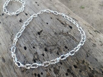 Stříbrný řetízek a náramek - ruční práce - PC 15 000CZ - 5