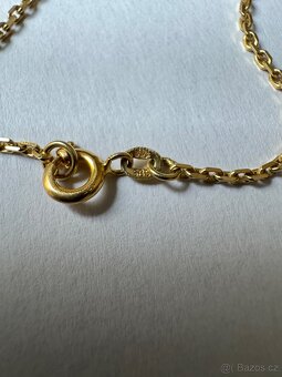 Zlatý náhrdelník s akvamarínem - 5