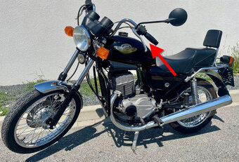 NOVÁ ŘÍDÍTKA CHROM. - JAWA 350/639 CHOPPER + 125/810 CHOPP. - 5