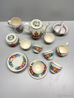 porcelán servis čajový kávový servis hrnek konvička - 5