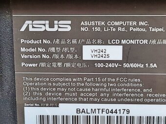 LCD monitor Asus VH242S - 5