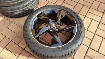 ALU kola ŠKODA SCALA 5x100 R17 letní sada 205/50 r17 NOVÉ - 5