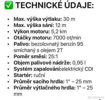 Prodám benzínové čerpadlo na vodu - 5