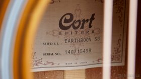 Akustická kytara CORT Earth 300V SB//KUFR - 5