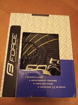 Přilba FORCE ROAD PRO fluo žlutá, vel. S-M - 5