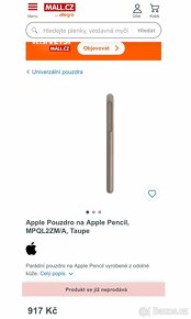 Nové Apple Pencil Case, kožené pouzdro kouřové barvy - 5