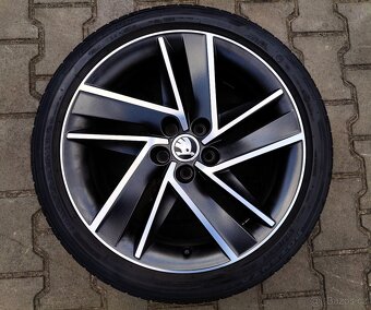 Alu kola originál Škoda Fabia III, Rapid 5x100 R17 Blade - 5
