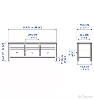 TV stolek a police Ikea Hemnes - 5