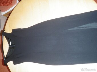 luxusní dlouhé černé šaty - vel. S/M - 5