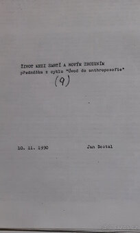 Sešity na téma Úvod od anthroposofie - 5