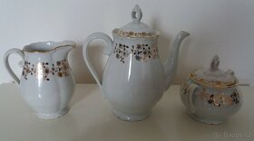 Prodám porcelánový zlacený servis - made in Czechoslovakia - 5