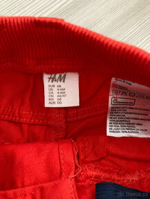 Vánoční souprava a červené kalhoty H&M, v. 68 NOVÉ - 5