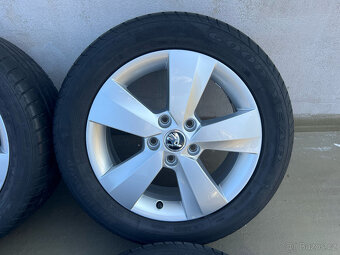 205/55R16 ALU KOLA OCTAVIA III 6,5x16 5x112 ET46 TOP STAV - 5