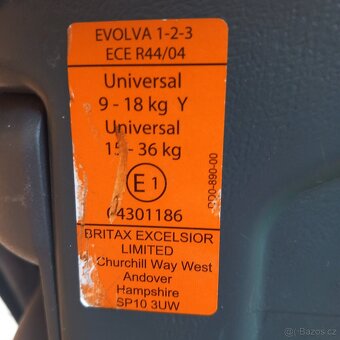 Autosedačka Britax Evolva 123 - 5
