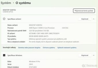 🖥️Herní PC RYZEN 5 5600,RTX 3070,32 GB RAM,1 TB SSD - 5