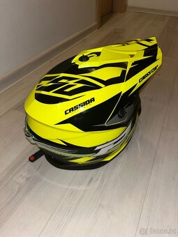 Motokrosová helma Cassida Cross Cup Two - žlutá/černá - 5